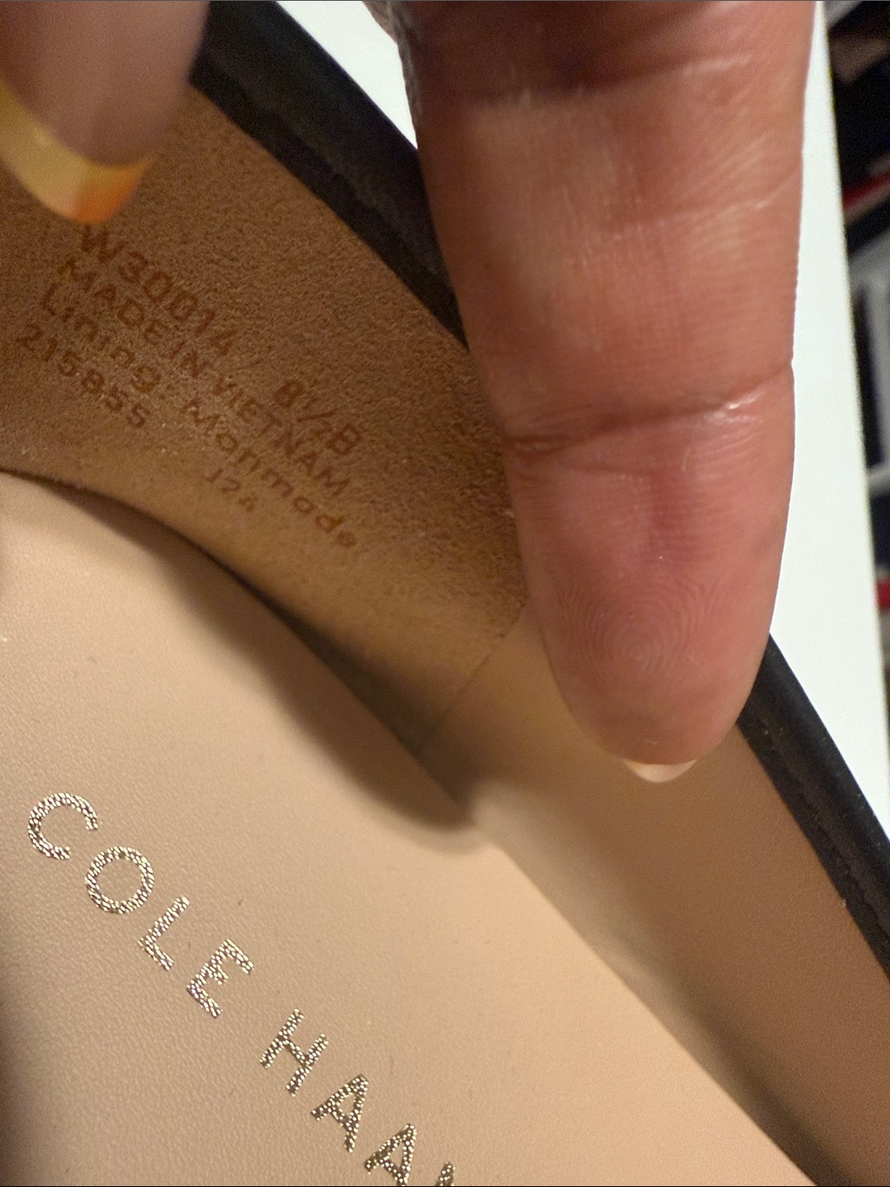 Cole Haan Black Leather Bow Flats - Picture 7 of 7